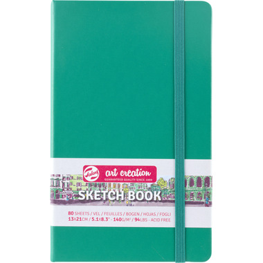 TALENS Sketchbook 13x21cm 9314332M vert forêt 80 pages