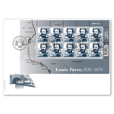Ersttagsumschlag «Louis Favre 1826–1879»