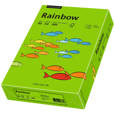 RAINBOW Papier intensivgrün/78 A4 88042673 FSC, 80g 500 Blatt