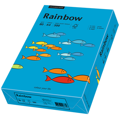 RAINBOW Papier intensivblau/88 A4 88042761 FSC, 80g 500 Blatt