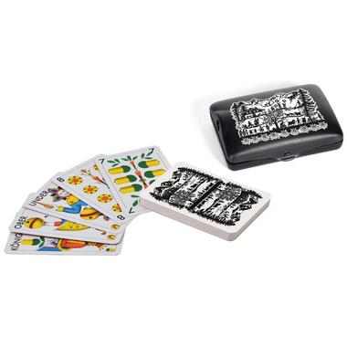 AGM Jass Scherenschnitt Jassbox schwarz/weiss Jass