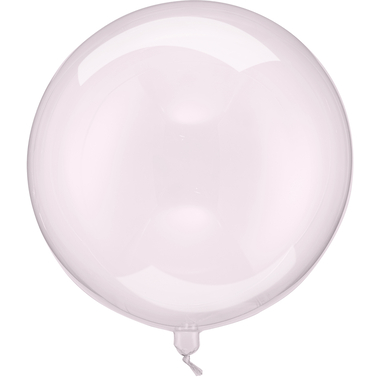 PARTYDECO Ballon 40cm ORB16-1-081 rose transparent