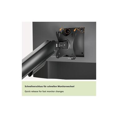 My Wall Tischhalterung HEG9L Economy-Line bis 9 kg – Schwarz