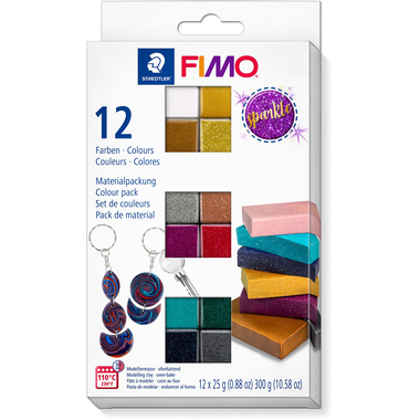 FIMO Modelliermasse-Set , sparkle, , 12er Set