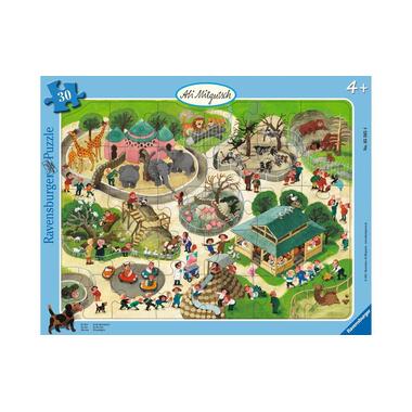Ravensburger Puzzle Ali Mitgutsch au zoo 30 pièces