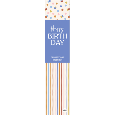 HEYE Geburtstagskalender 23552 Design 7x33cm