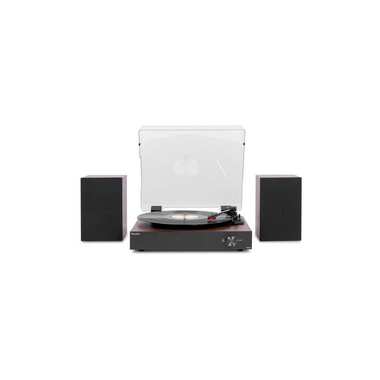 Audizio Tourne-disque Bluetooth RP325W avec haut-parleur, Brun