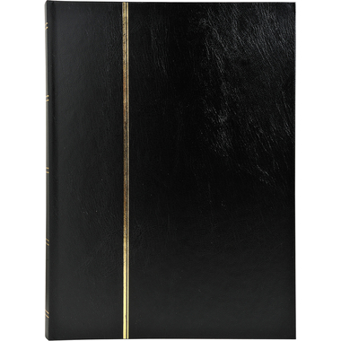 EXACOMPTA Briefmarkenalbum 22.5x30.5cm 26131E Schwarz 16 Seiten