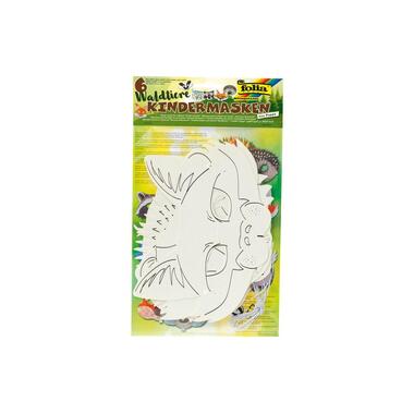 Folia Kindermasken WALDTIERE Waldtiere aus Karton weiss