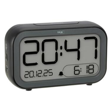 TFA Dostmann Réveil numérique LCD-LED BINGO anthracite