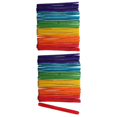 GLOREX Bastelhölzer 10x114mm 62200911 assortiert 100 Stück