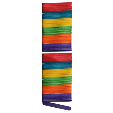GLOREX Bastelhölzer 8x65mm 62200910 assortiert 100 Stück