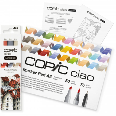 COPIC Marker ciao , LAYER & MIX Starter Set, , Architect