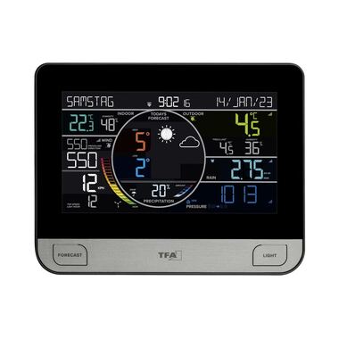 TFA Dostmann Wetterstation View Pro WLAN Schwarz