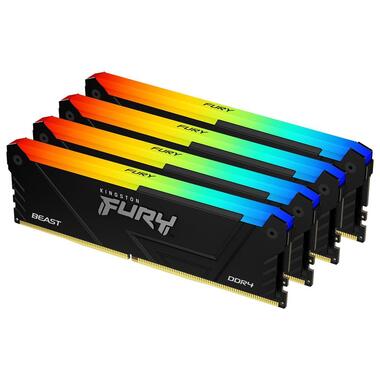 Kingston Technology FURY Beast 128GB 3600MT/s DDR4 CL18 DIMM (Kit of 4) RGB