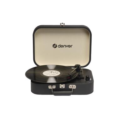 Denver VPL-130 Plattenspieler mit integriertem Lautsprecher, schwarz