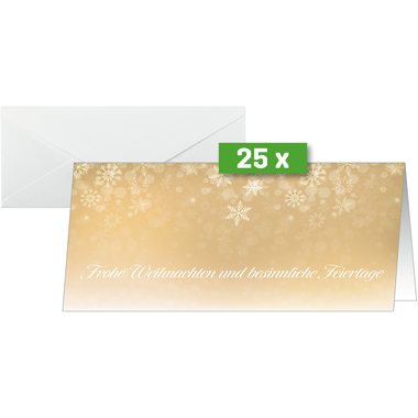sigel Weihnachtskarte , Golden Christmas Night, , DIN lang